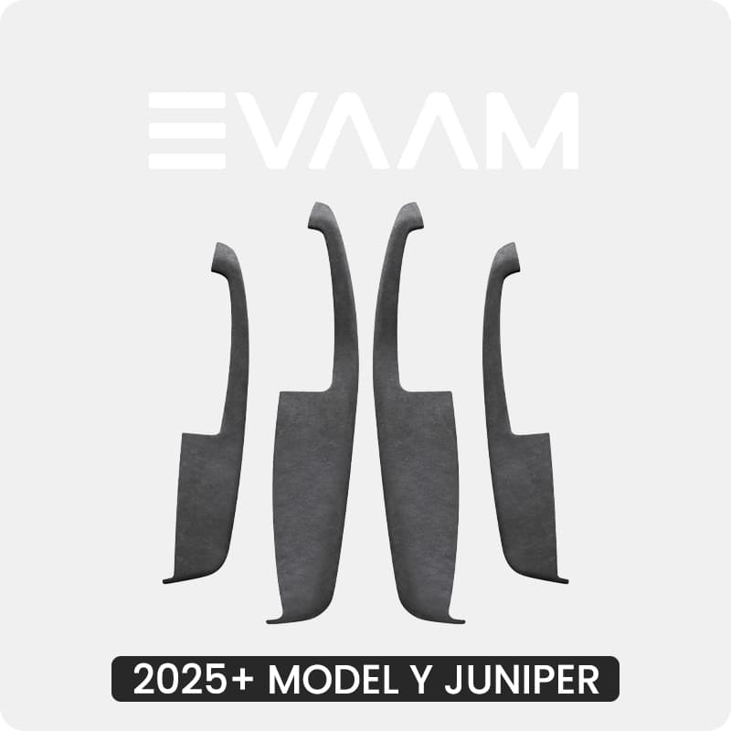 Genuine Alcantara Door Armrest Cover for Tesla Model Y Juniper 2025+