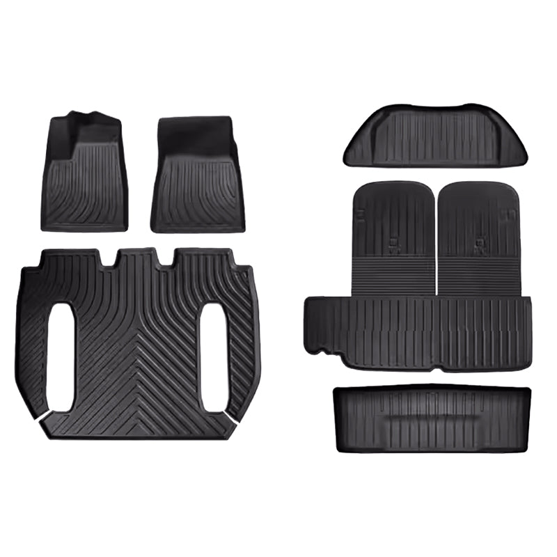 EVAAM® Tesla All Weather Floor Mats for Model X (2016-2023) - EVAAM
