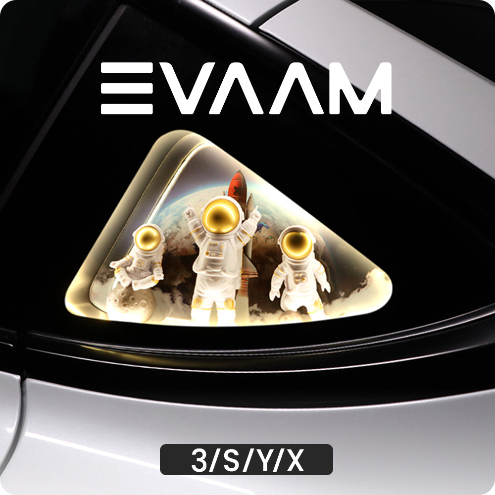 EVAAM® Side Triangle Window Decorative Light DIY for Tesla Model 3/Y/S/X - EVAAM