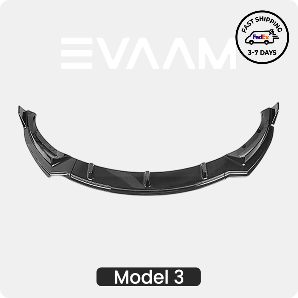 EVAAM® Front Bumper Splitter Lip Protection for Tesla Model 3 (2017-2023)