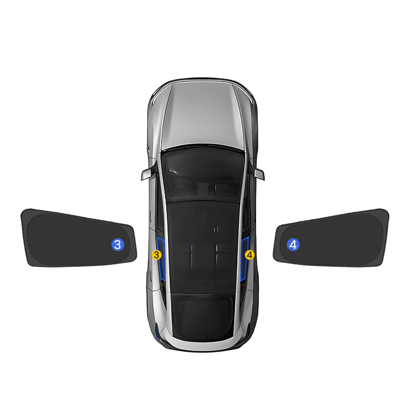 EVAAM® Sunshade Privacy Window Shade for Tesla Model Y Juniper 2025+ - EVAAM