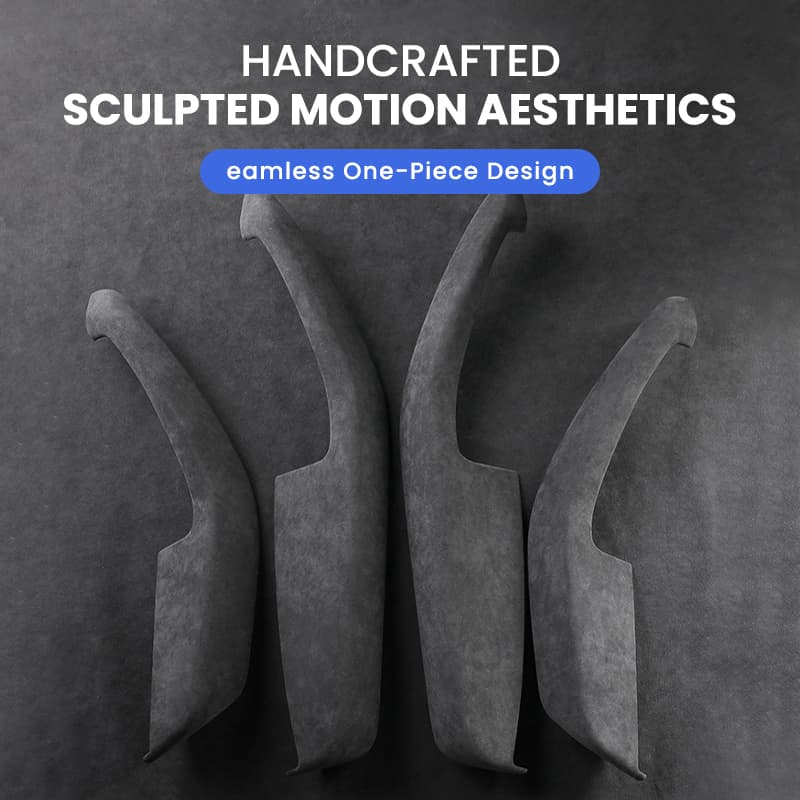 Genuine Alcantara Door Armrest Cover for Tesla Model Y Juniper 2025+