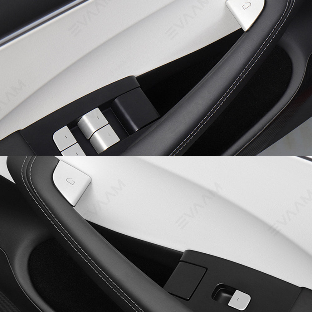 EVAAM® 4 PCS Door Button Switch Protection Cover for Model 3 Highland - EVAAM