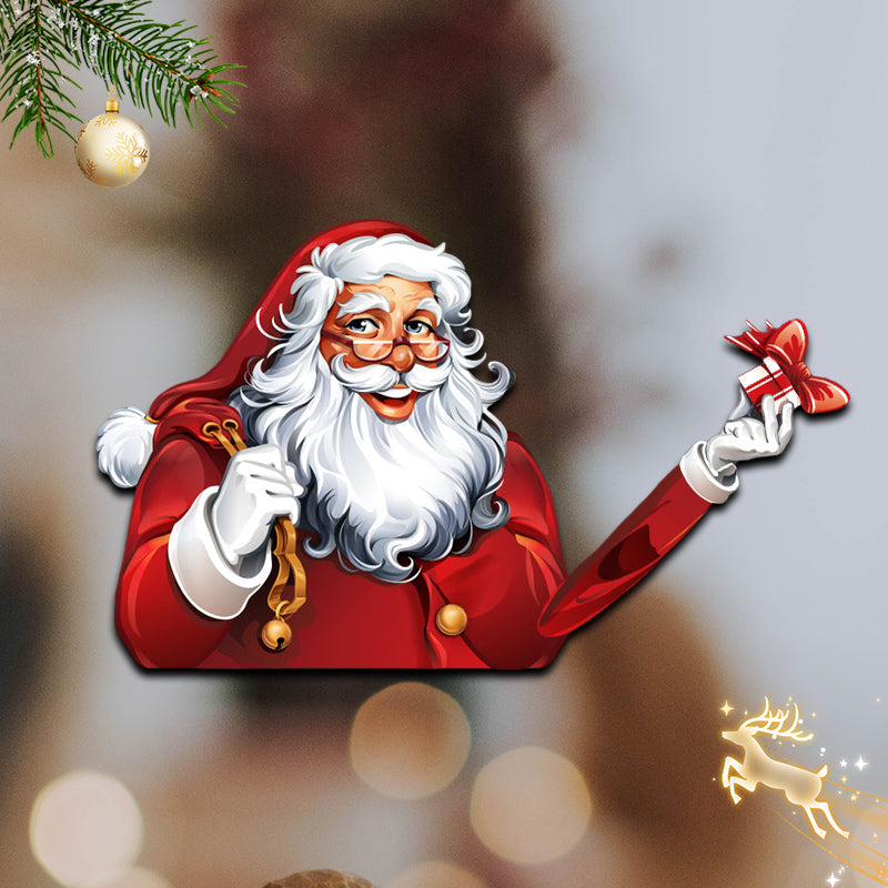 EVAAM® Christmas Santa Claus Rear Window Wiper Decal for Tesla Model 3/Y/S/X - EVAAM