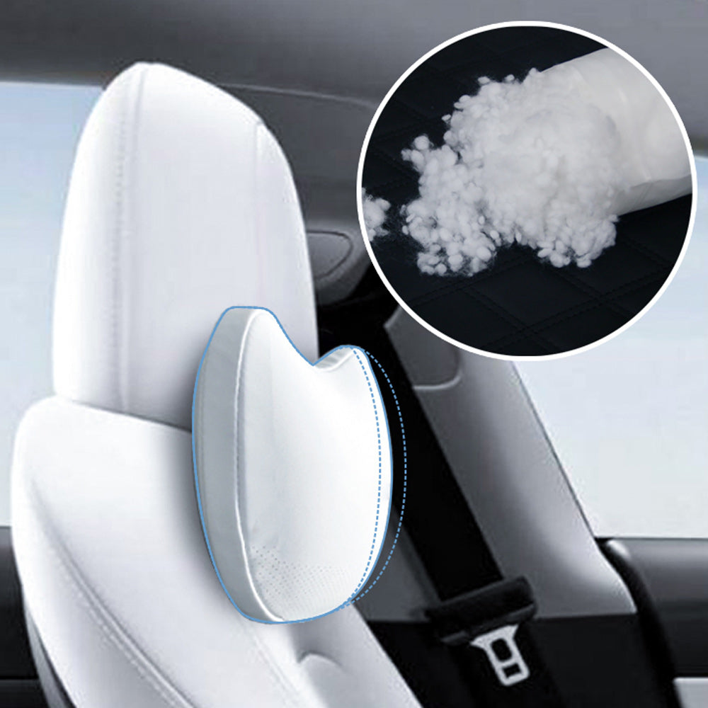 EVAAM® Nappa Leather Specialized Car Headrests for Tesla Model S/3/X/Y - EVAAM