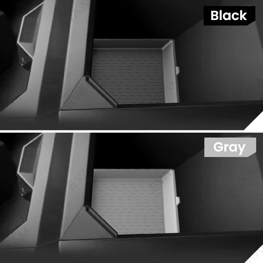EVAAM® Center Console Organizer Tray Mat for Tesla Cybertruck 2024 Armrest Box Storage Silicone Pad
