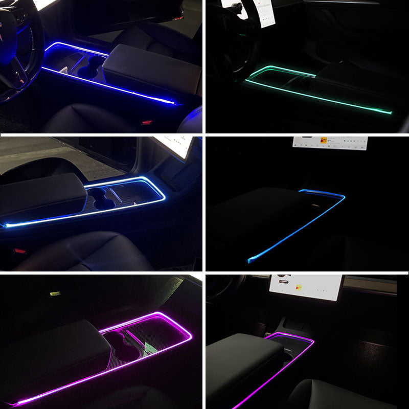 EVAAM ® Tesla LED Strip Ambient Lighting Set for Tesla Model 3/Y - EVAAM
