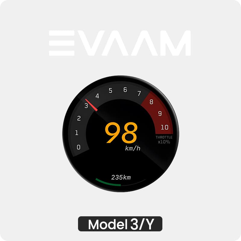 Smart Mini Dashboard HUD for Tesla Model 3 & Y