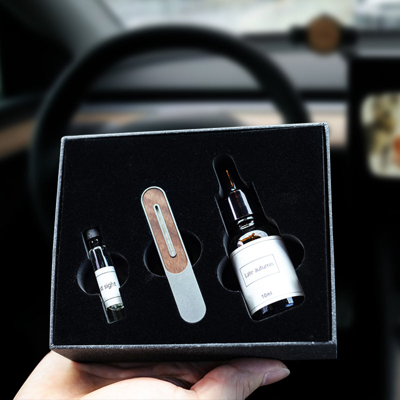 EVAAM® Alloy & Wooden Air Freshener for Tesla Model 3/Y Accessories - EVAAM