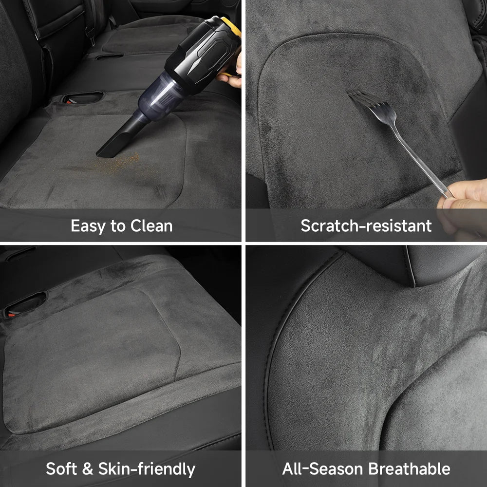 EVAAM® Maßgeschneiderte Luxus-Wildleder-Sitzbezüge für Tesla Model 3/Y/S/X