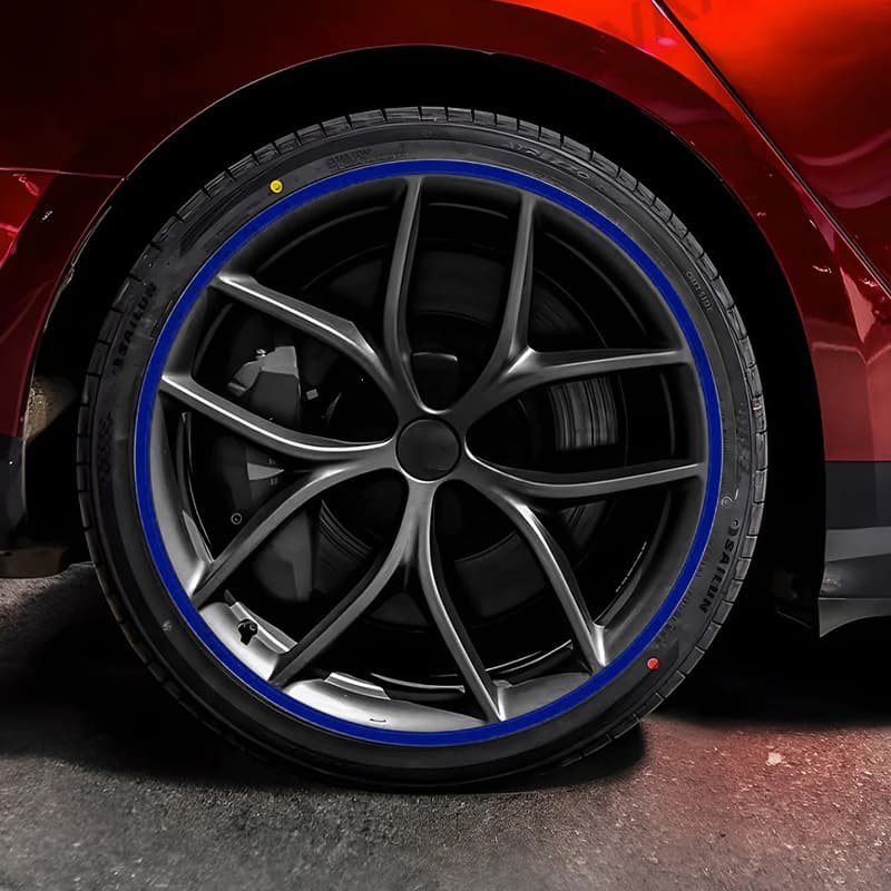 Aluminum Alloy Wheel Rim Protectors (Tesla Body Color Match) – for All Tesla Models