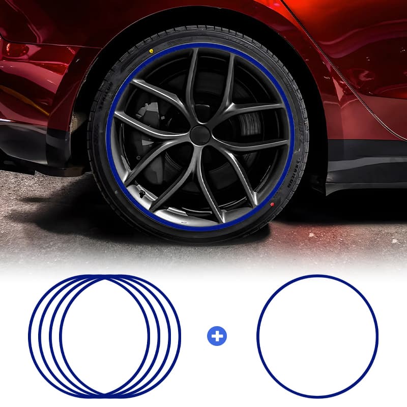 Aluminum Alloy Wheel Rim Protectors (Tesla Body Color Match) – for All Tesla Models