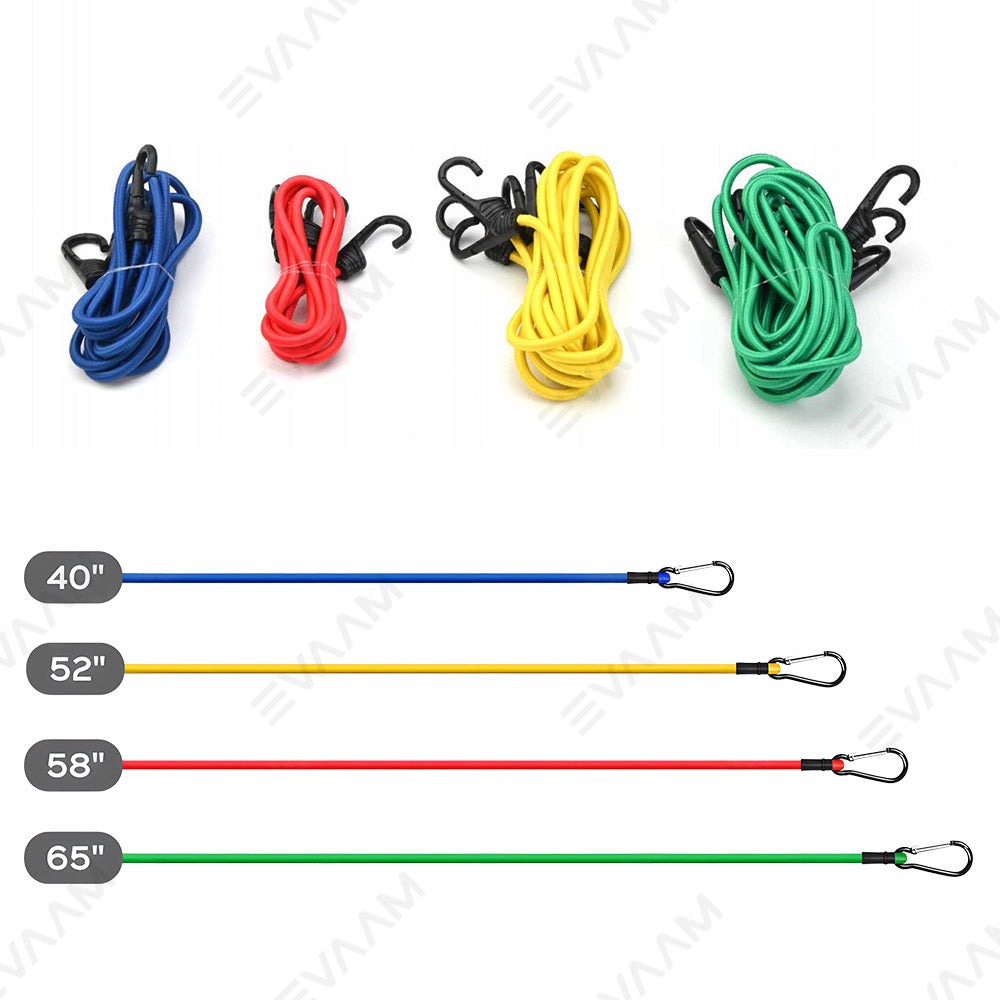 EVAAM® Bungee Cords With Hooks Bungee Straps for Cybertruck Bed - EVAAM