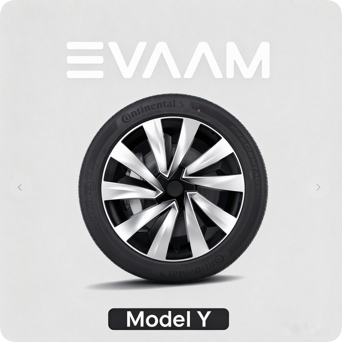 EVAAM® 19" Wheel Covers Hubcap for Tesla Model Y Juniper 2025+ (4pcs)