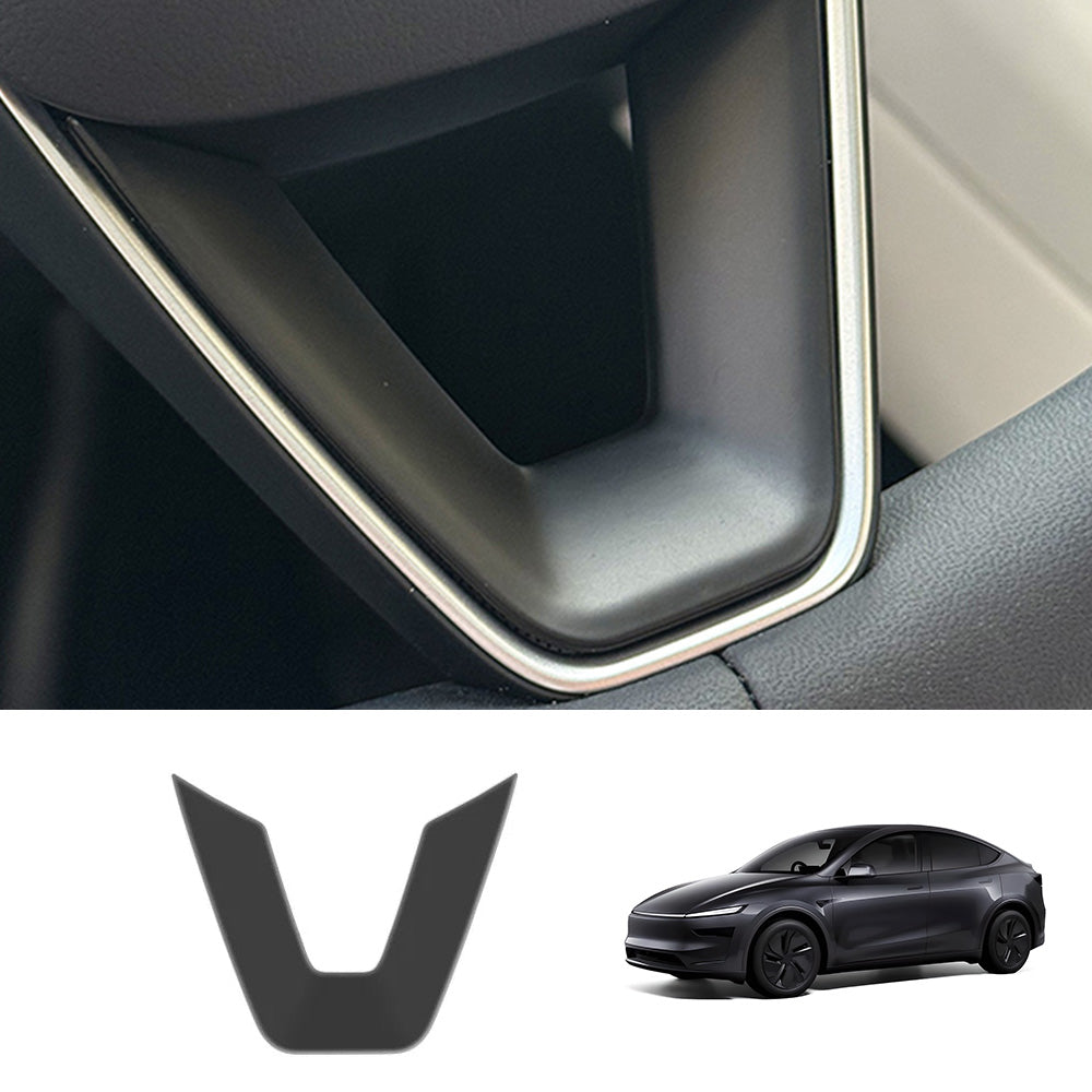 EVAAM® ABS Steering Wheel Center & V-Shape Trim for Tesla Model Y Juniper 2025+ / Model 3 Highland 2024+ - EVAAM