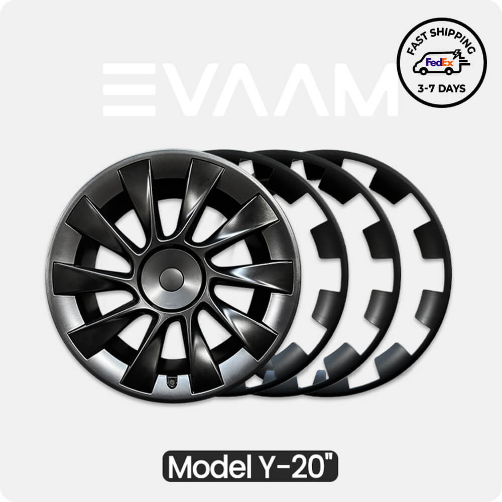 VEVOR Tesla Model Y Rim Protector 20 Inch, 2020-2024 Model Y Black