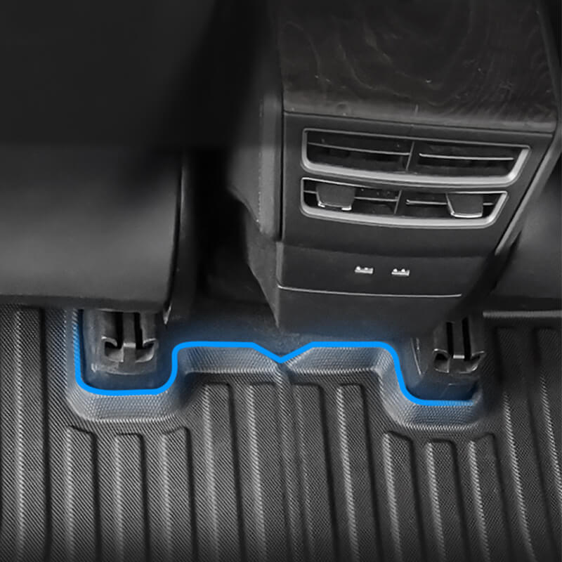 EVAAM® All Weather Floor Mats for Model X - tesla model x floor mats