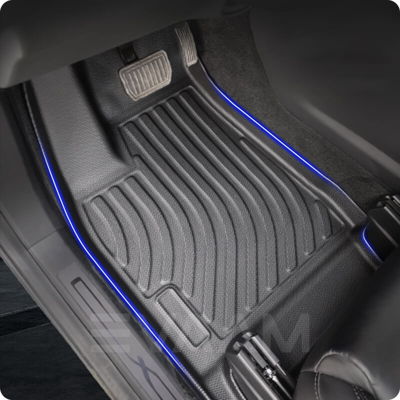 EVAAM® All Weather Floor Mats for Model X - tesla accessories floor mats
