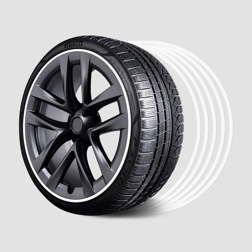 EVAAM® Aluminum Alloy Wheel Rim Protector Rim Case for Tesla All Models (4 PCS) (2012-2025) - EVAAM