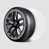 EVAAM® Green Aluminum Alloy Wheel Rim Protector - Fits All Cars (5pcs) - EVAAM