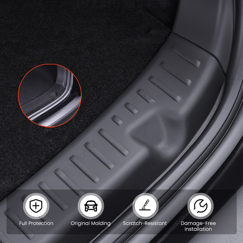 EVAAM® Anti-Scratch TPE Trunk Sill Protector Mat for Tesla Model Y Juniper 2025+ - EVAAM