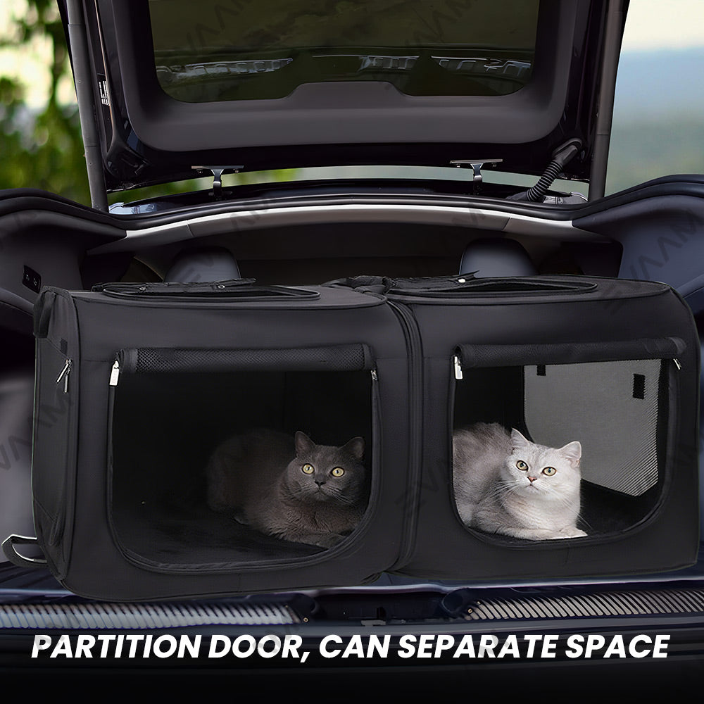 EVAAM® Car Rear Seat Dog Crate For Model 3/Y/S/X/Cybertruck - EVAAM