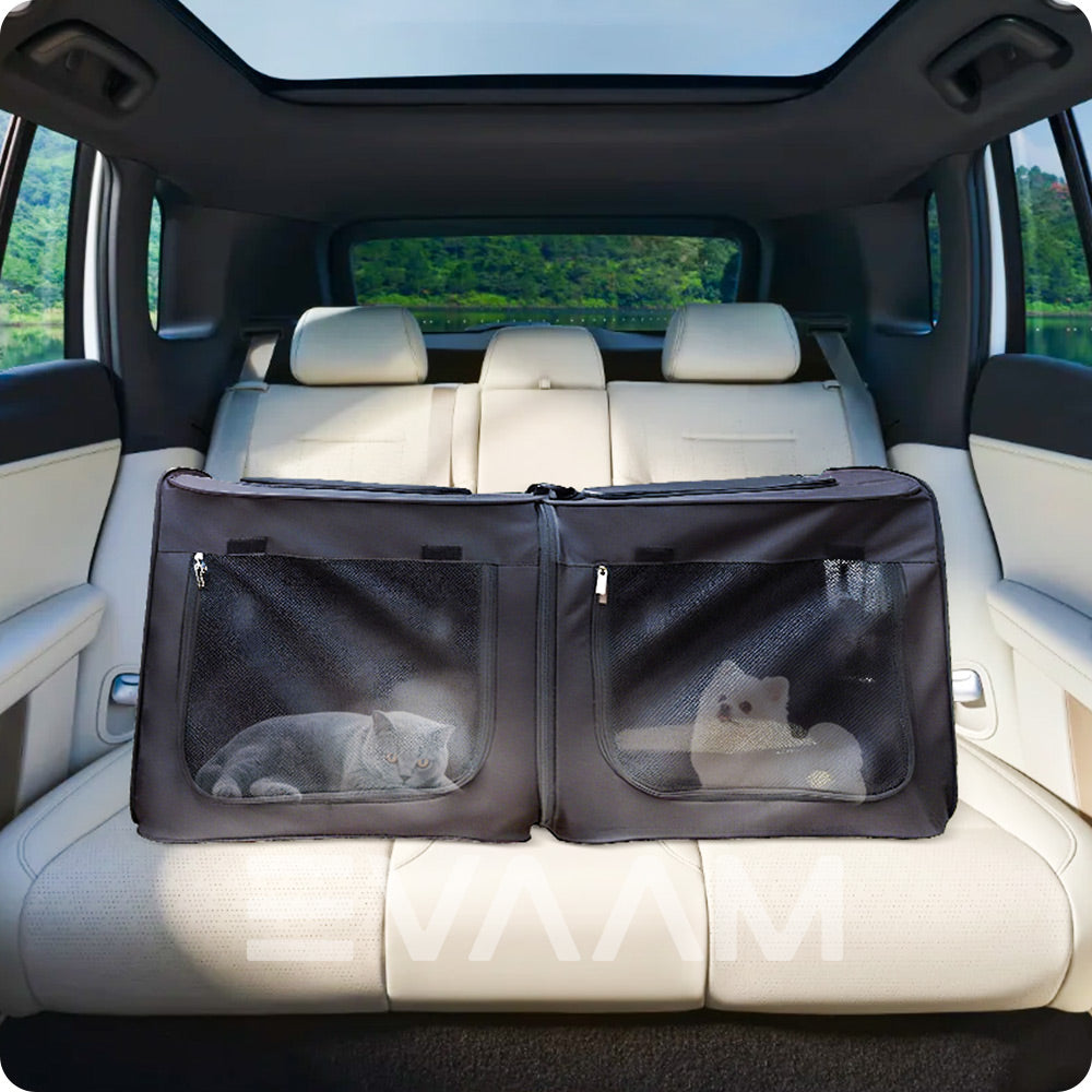 EVAAM® Car Rear Seat Dog Crate For Model 3/Y/S/X/Cybertruck - EVAAM