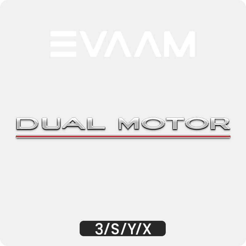 EVAAM® Dual Motor Emblem Trunk High-performance Tail Wordmark for Model 3/Y/S/X - EVAAM