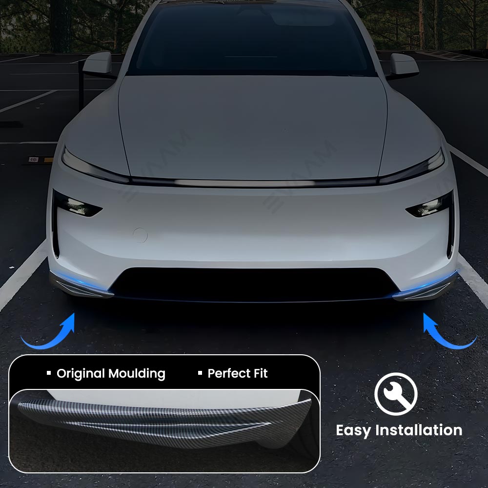 EVAAM® Front Bumper Corner Protector for Tesla Model Y Juniper 2025+ - EVAAM