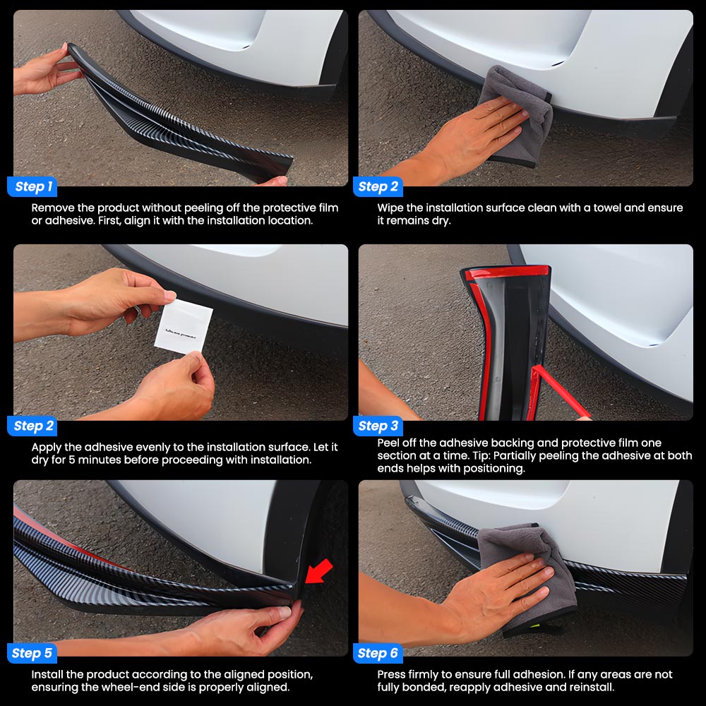 EVAAM® Front Bumper Corner Protector for Tesla Model Y Juniper 2025+ - EVAAM