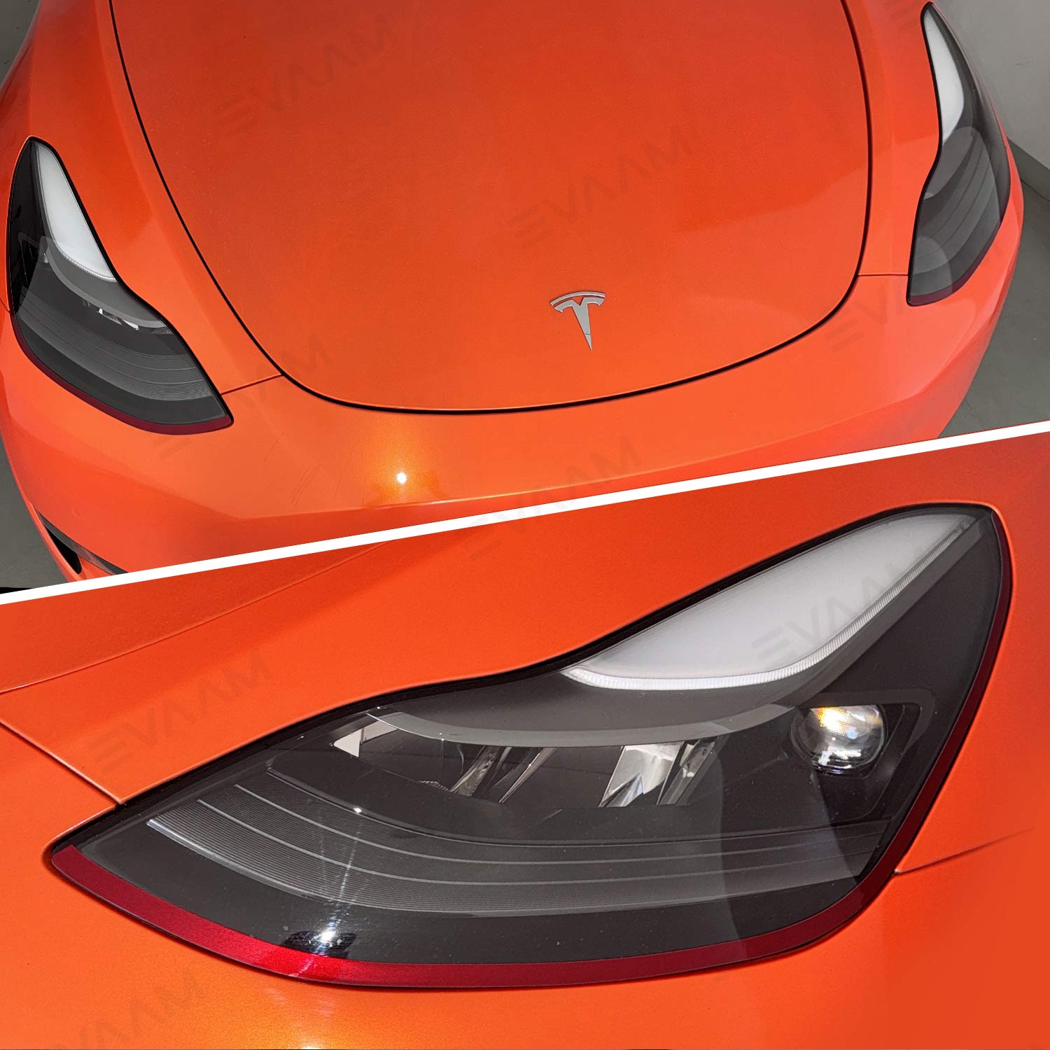 EVAAM® Headlight Sport Decorative Strip For Tesla Model 3/Y - EVAAM