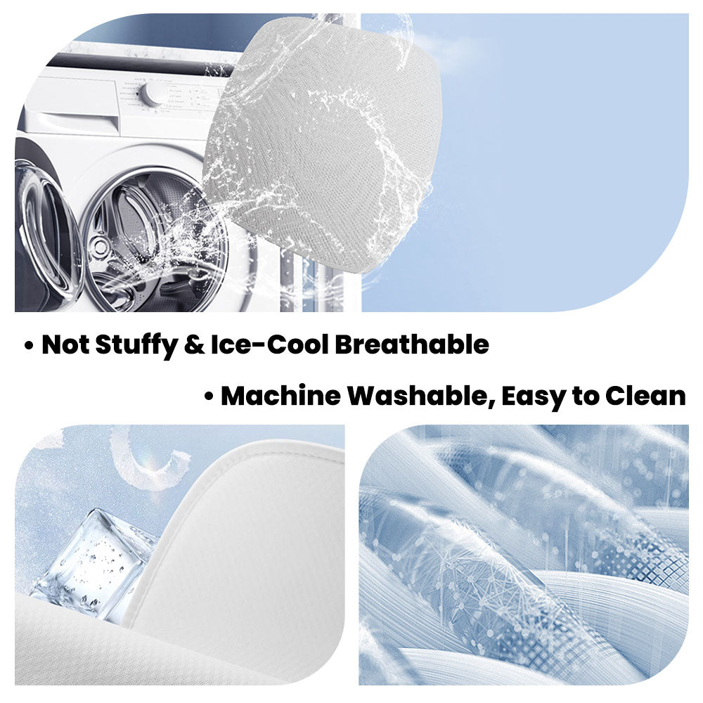 EVAAM® Ice Silk Breathable Air Mesh Seat Cushion for Tesla Model Y Juniper 2025+ - EVAAM