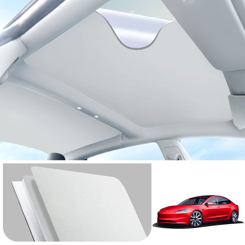 EVAAM® LRC Nano Adsorption Glass Roof Sunshade For Tesla Model 3 (2019-2025) - EVAAM