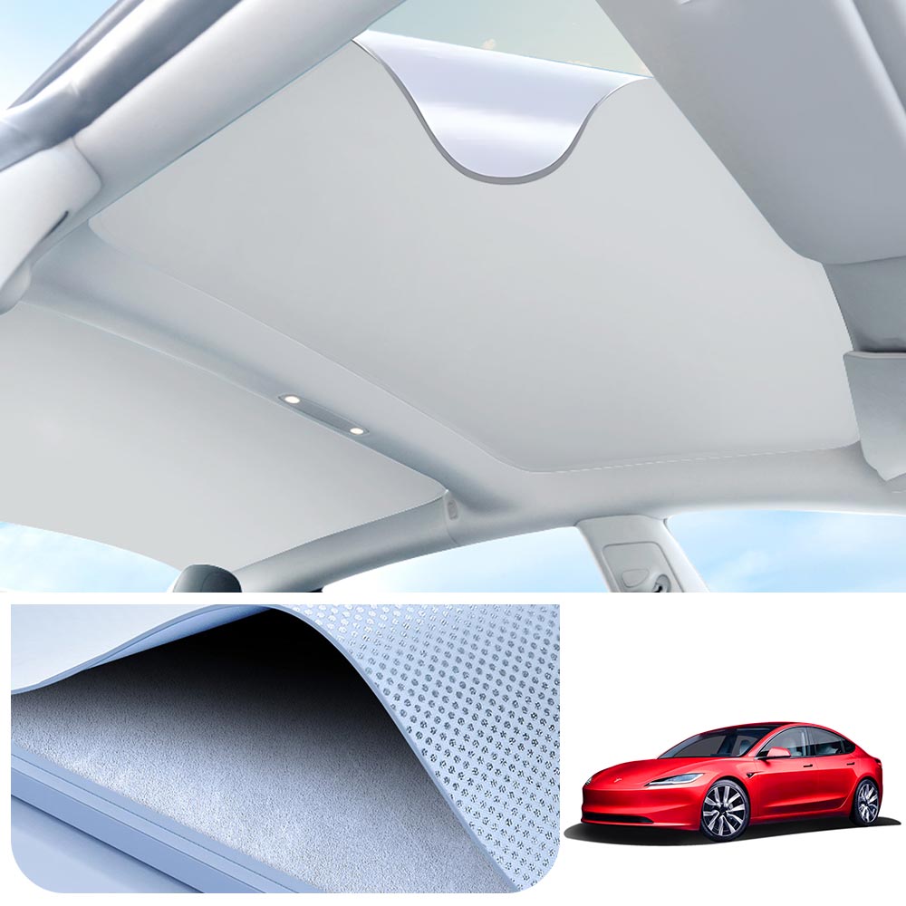 EVAAM® LRC Nano Adsorption Glass Roof Sunshade For Tesla Model 3 (2019-2025) - EVAAM