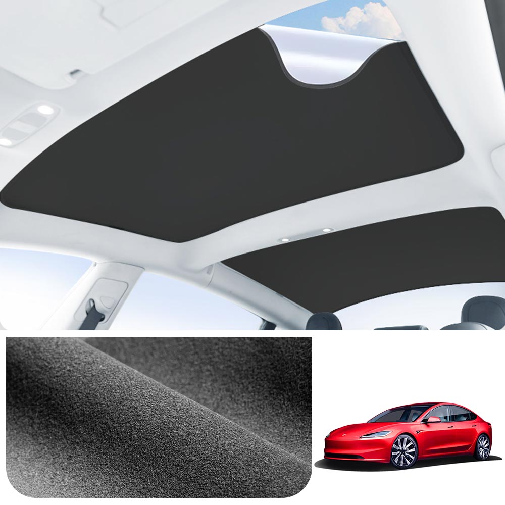 EVAAM® LRC Nano Adsorption Glass Roof Sunshade For Tesla Model 3 (2019-2025) - EVAAM