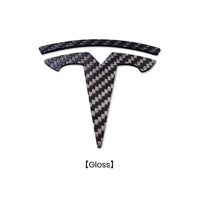EVAAM® Real Carbon Fiber Logo Covers Set For Model 3/Y Accessories - EVAAM