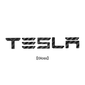 EVAAM® Real Carbon Fiber Logo Covers Set For Model 3/Y Accessories - EVAAM