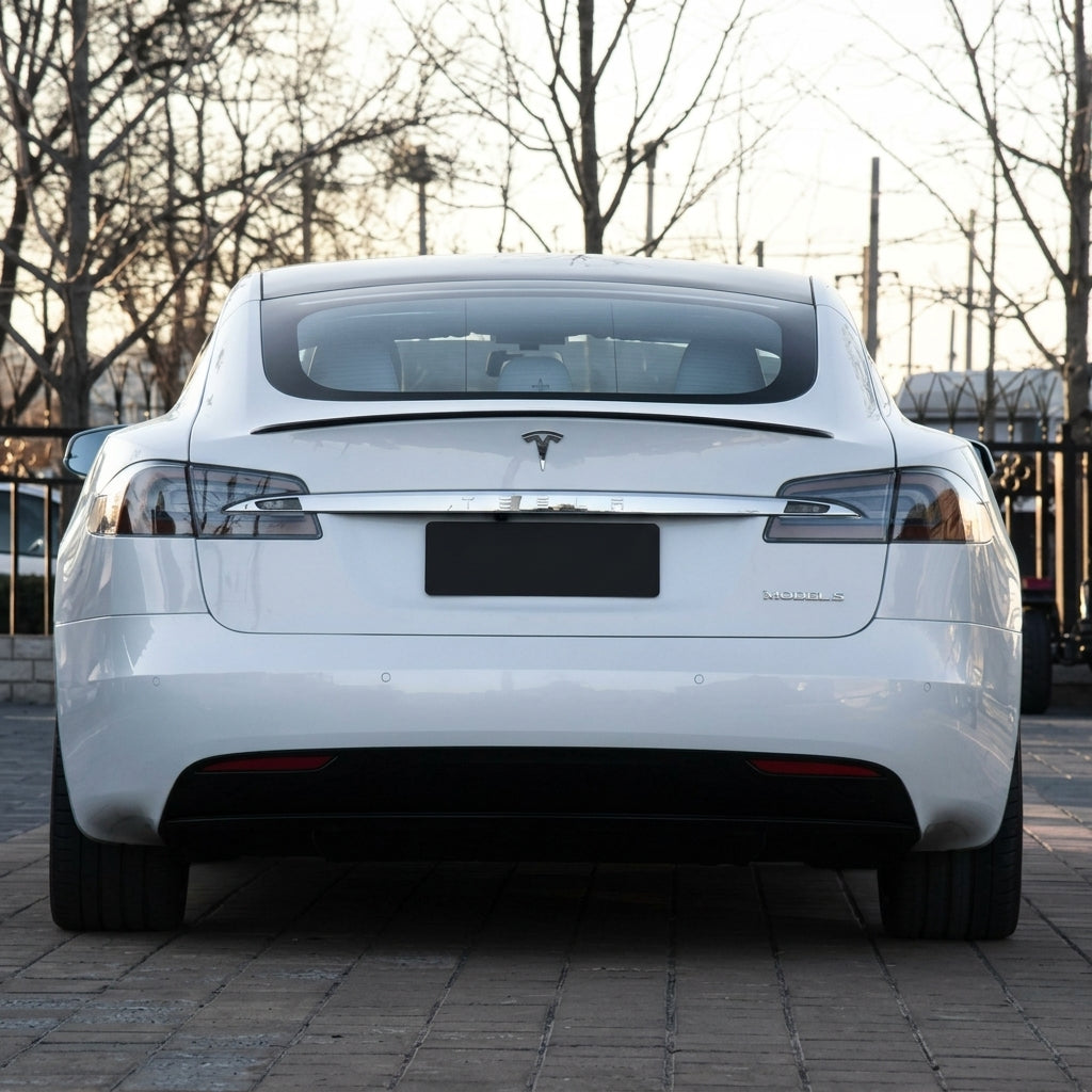 EVAAM® Real Carbon Fiber Rear Trunk Spoiler for Tesla Model S