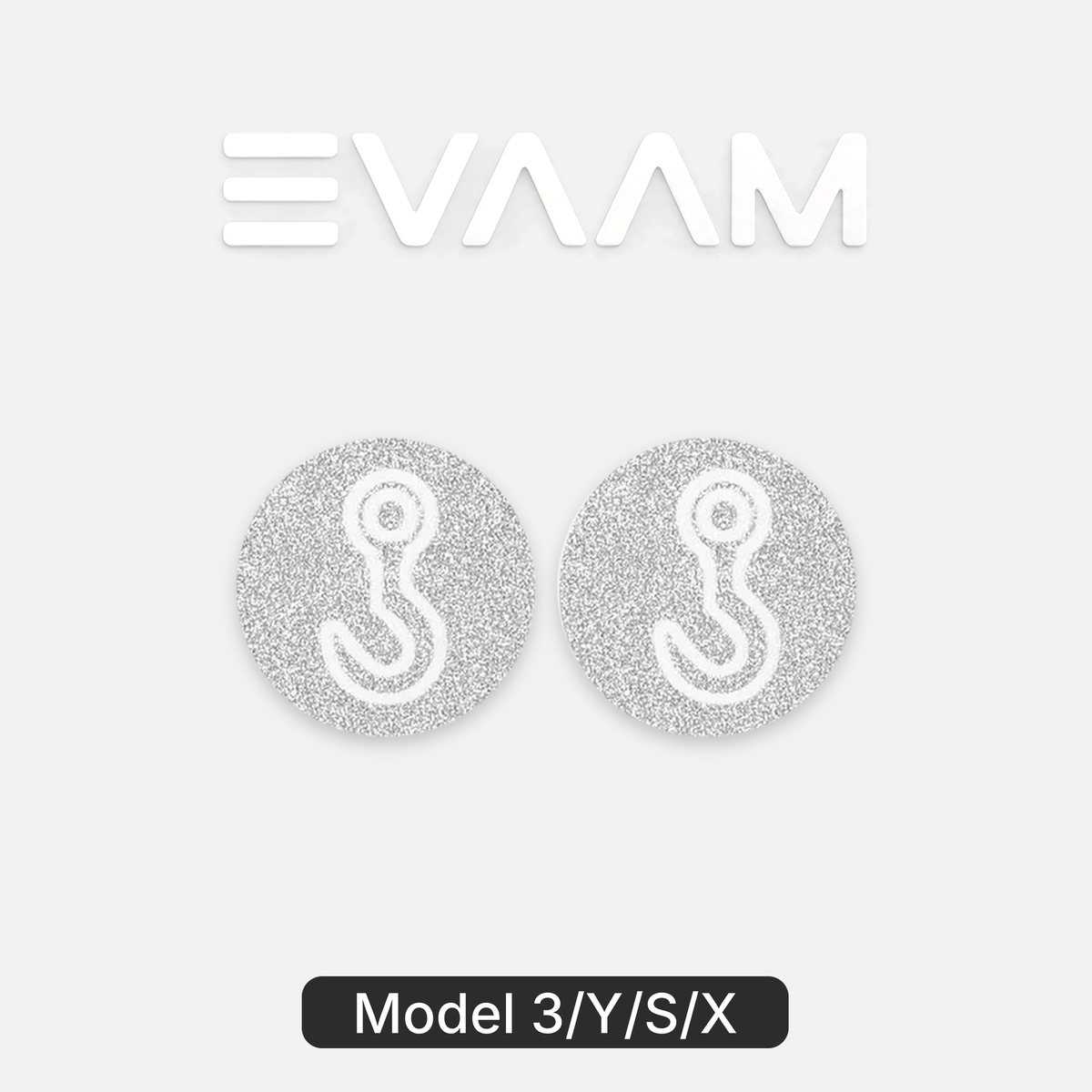 EVAAM® Reflective Tow Hook Warning Sticker For Tesla Model 3/Y/S/X (2 PCS)