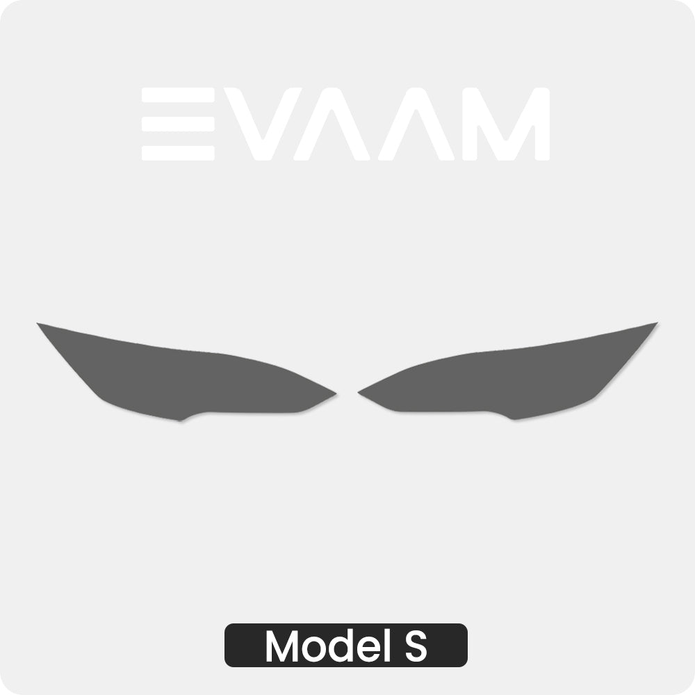 EVAAM® Smoked TPU Full Headlight Taillight Protection For Tesla Model S(2021-2023) - EVAAM