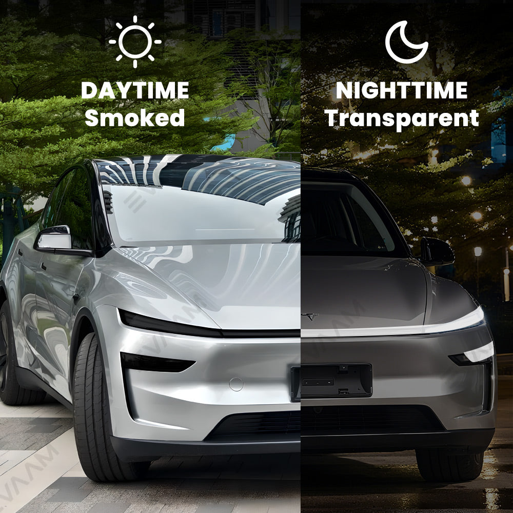 EVAAM® Smoked Tint TPU Headlight and Taillight Protection Film for Tesla Model Y Juniper 2025+ - EVAAM