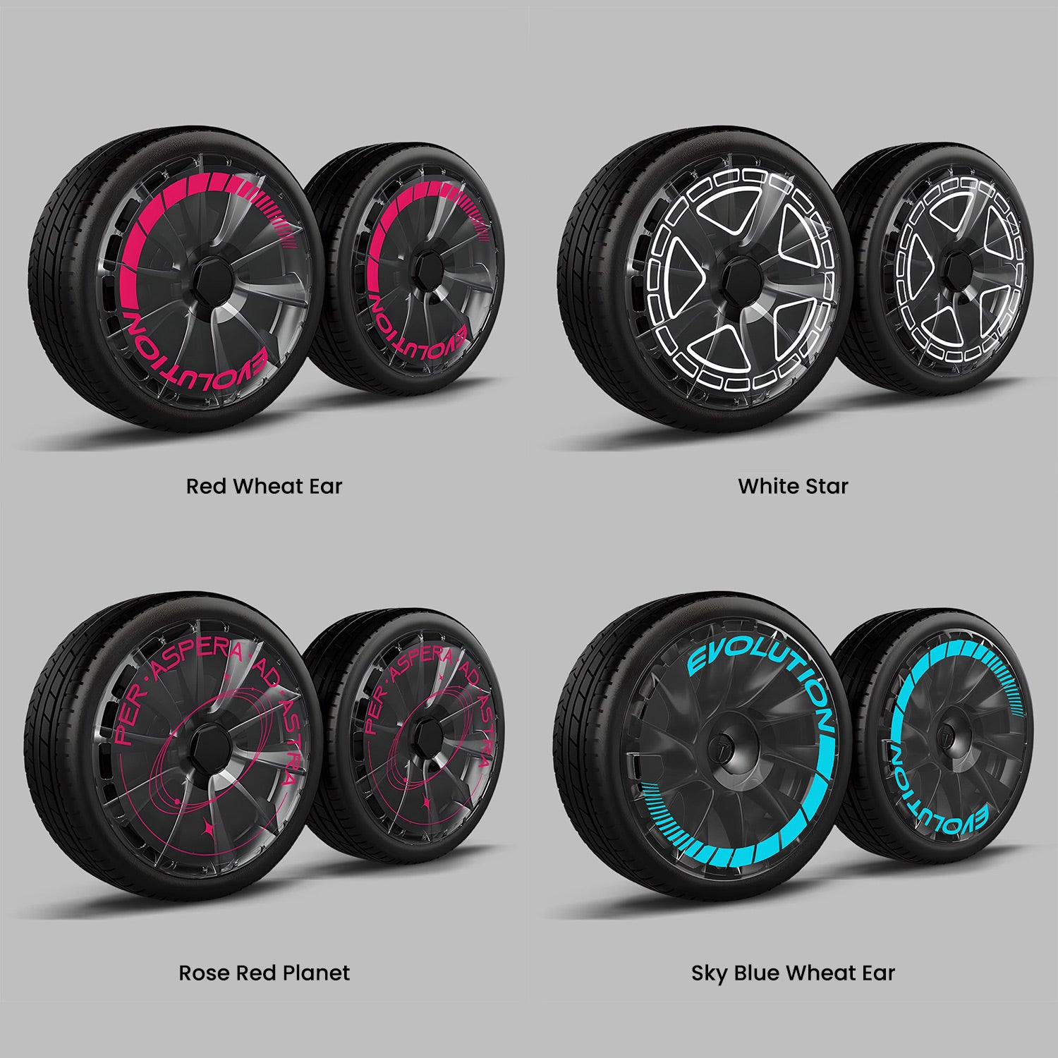 EVAAM® Stylish Wheel Hubcap For Tesla Model S/X (4 PCS) - EVAAM