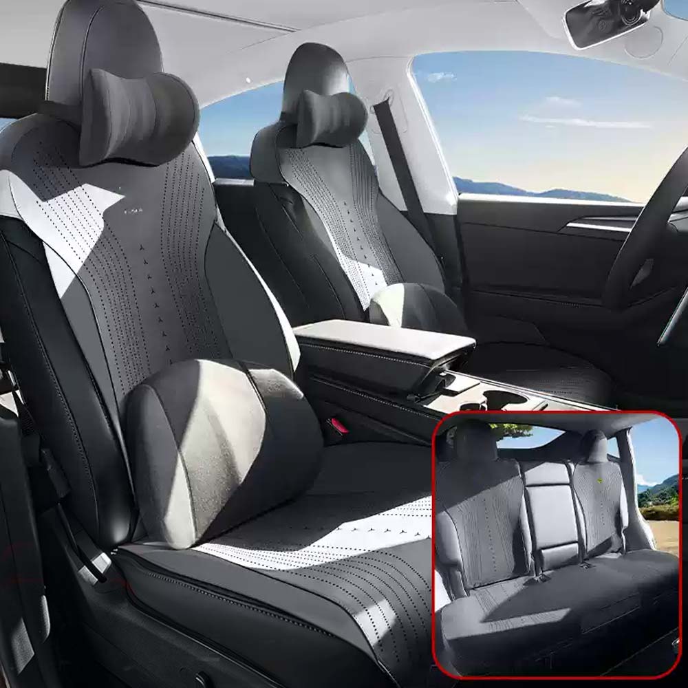 EVAAM® Suede Breathable Seat Cushion For Tesla Model 3/Y - EVAAM