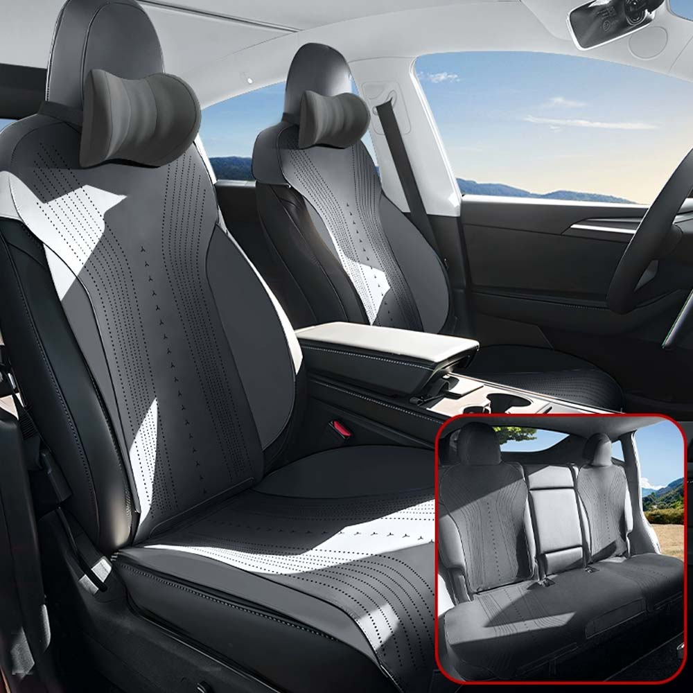 EVAAM® Suede Breathable Seat Cushion For Tesla Model 3/Y - EVAAM