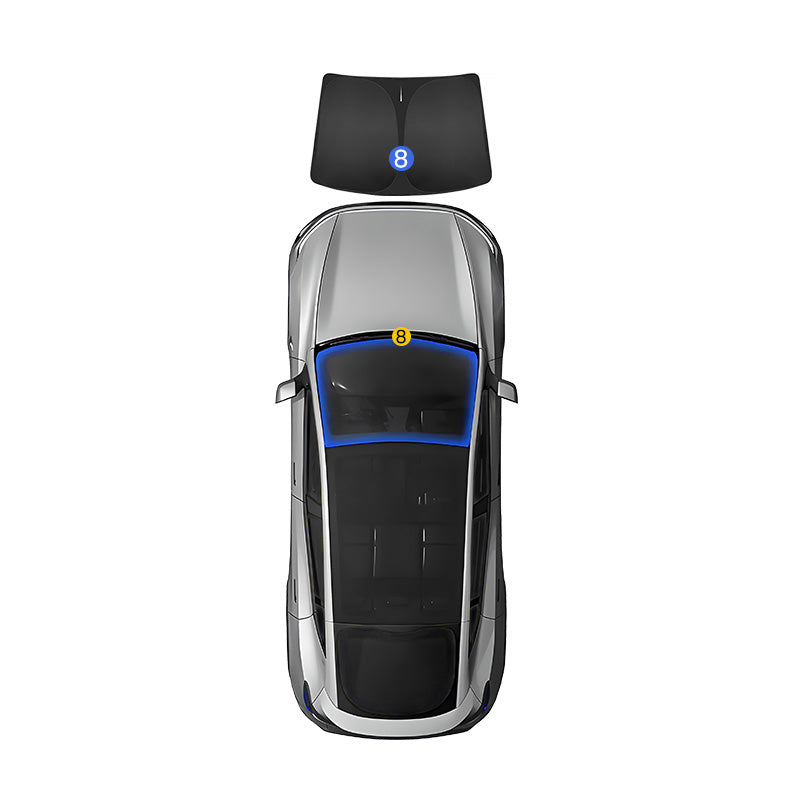 EVAAM® Sunshade Privacy Window Shade for Tesla Model Y Juniper 2025+ - EVAAM