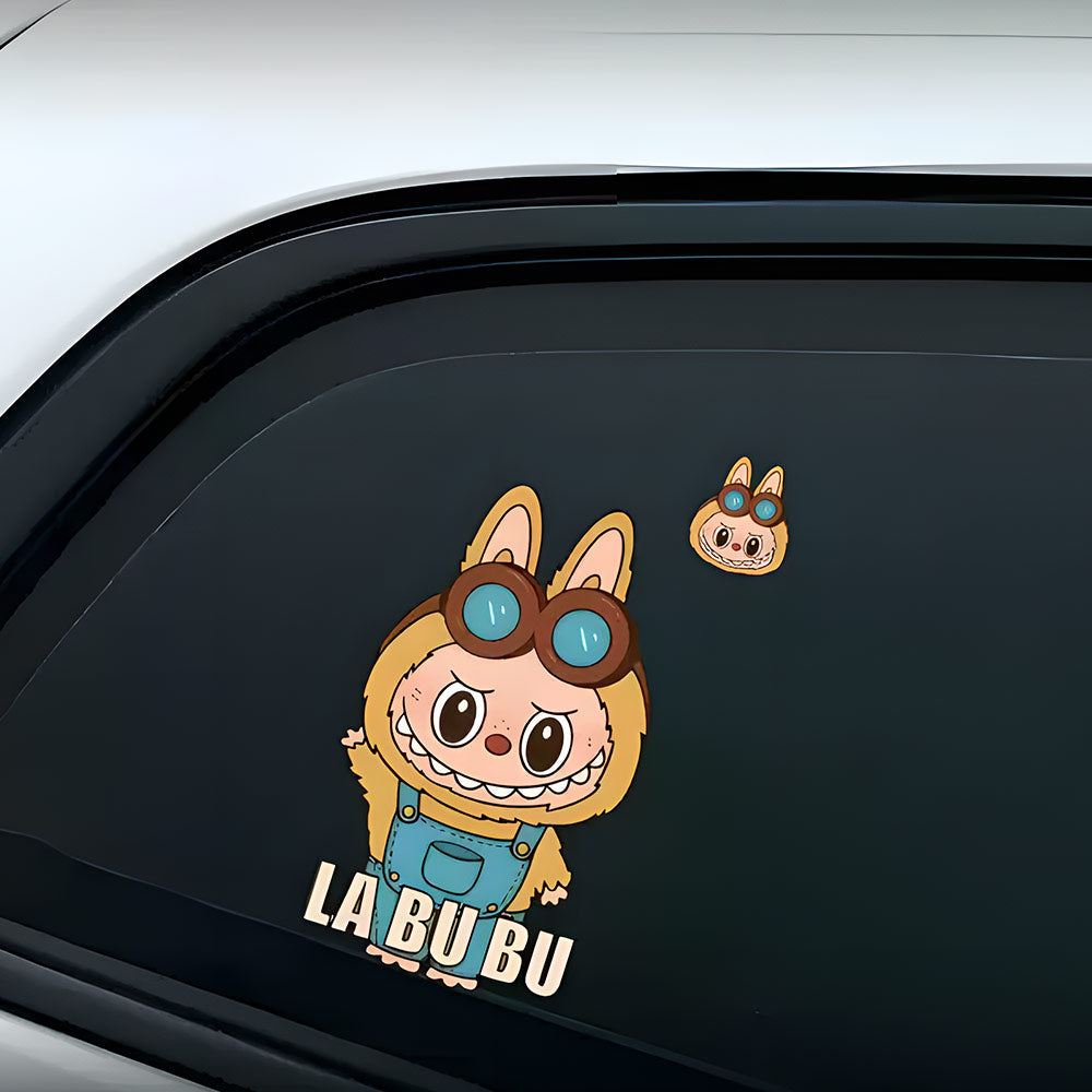 EVAAM® Waterproof Labubu Car Decal Sticker - Fits All Cars - EVAAM