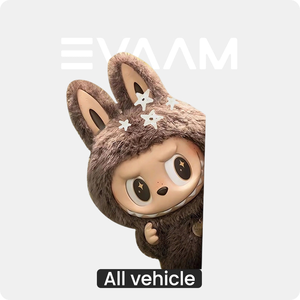 EVAAM® Waterproof Labubu Car Decal Sticker For Tesla All Models - EVAAM