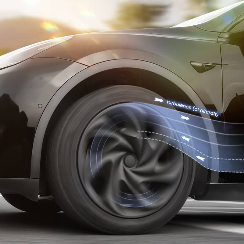 EVAAM® Wheel Hubcap for Tesla Model Y Gemini Wheels 2020-2023 (4PCS) - EVAAM