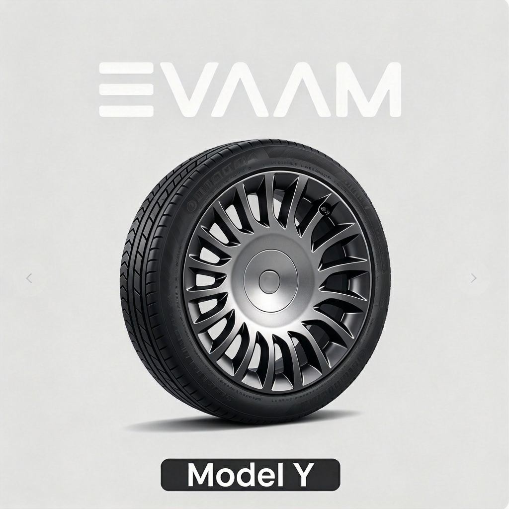 EVAAM® Wheel Covers Hubcap for Tesla Model Y 2020-2025 (4pcs)
