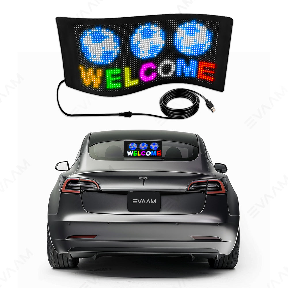 EVAAM® Custom Flexible Led Display Screen for Model 3/Y/S/X - EVAAM